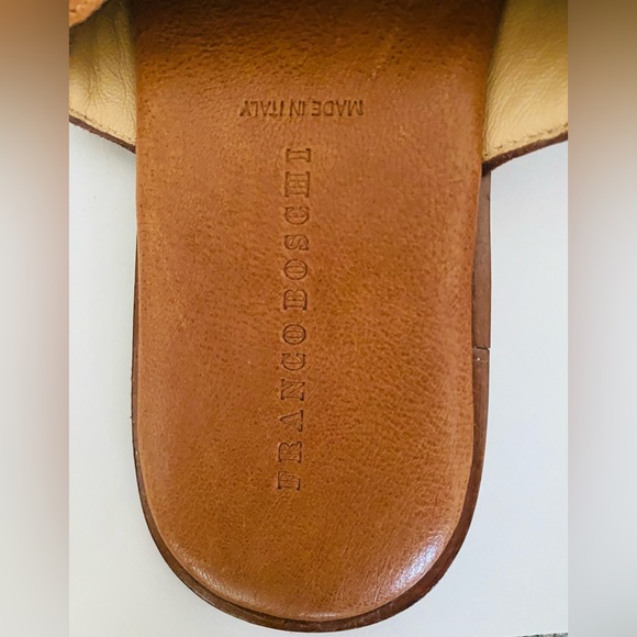FRANCO BOSCHI leather flat slides - Picture 3 of 3